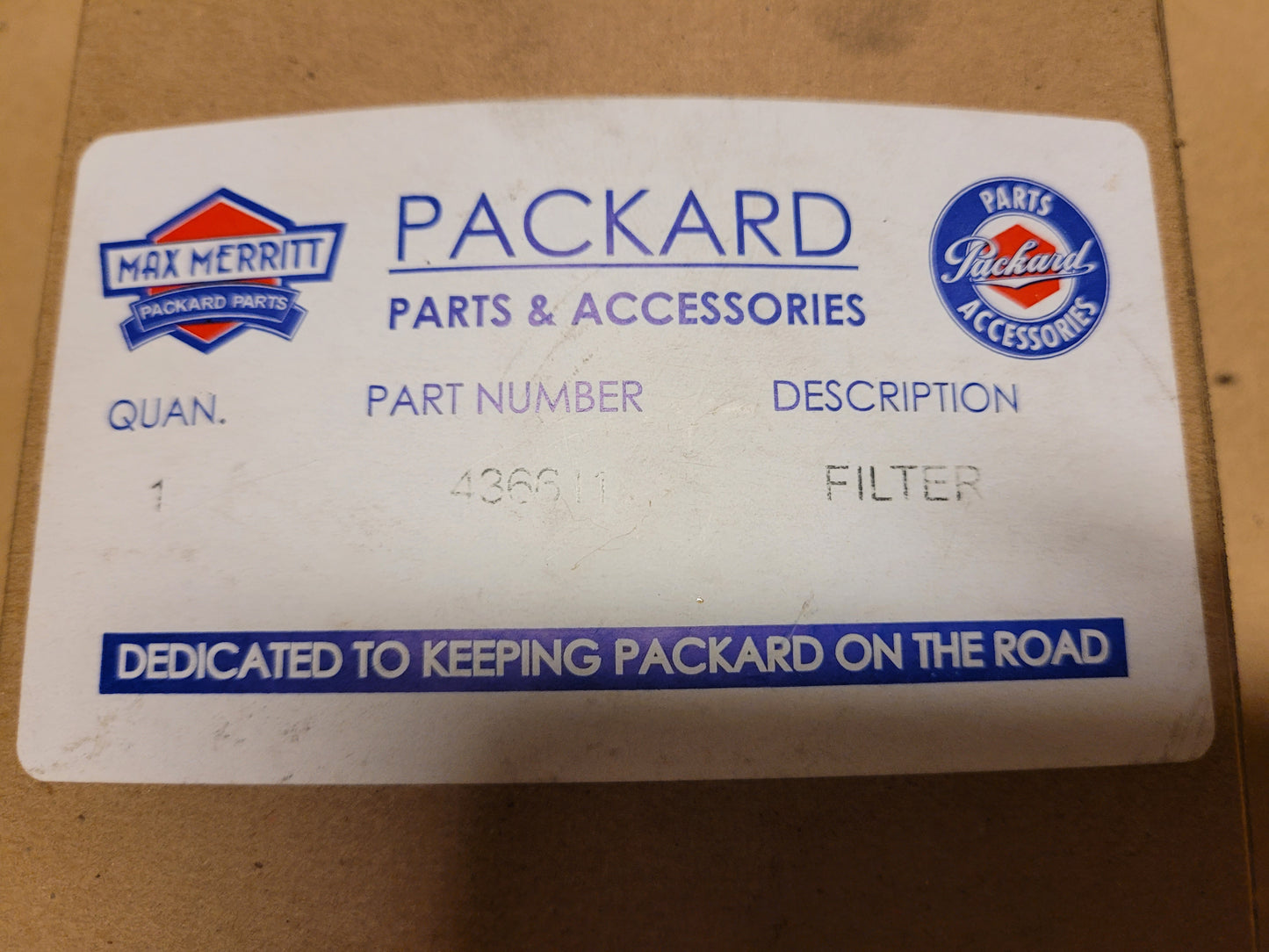 Filter styrservo Packard