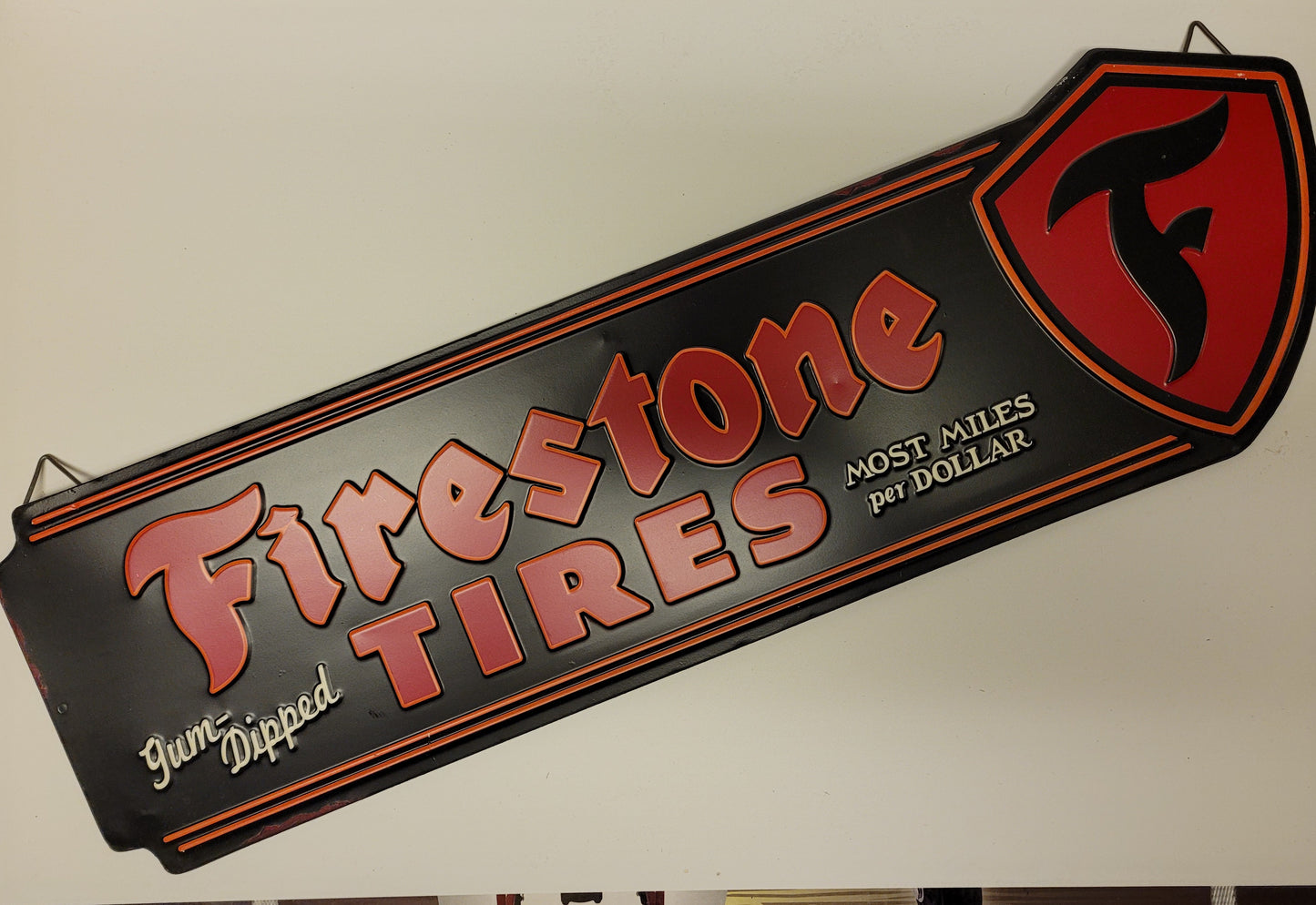 Plåtskylt Firestone