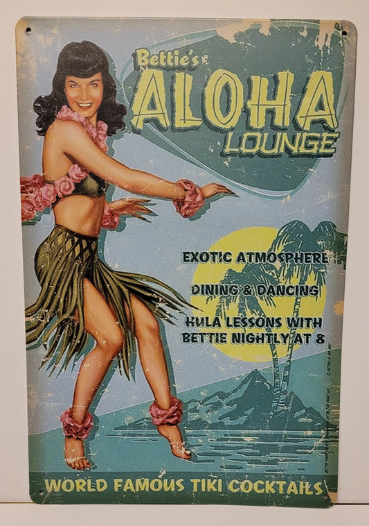 Plåtskylt Aloha